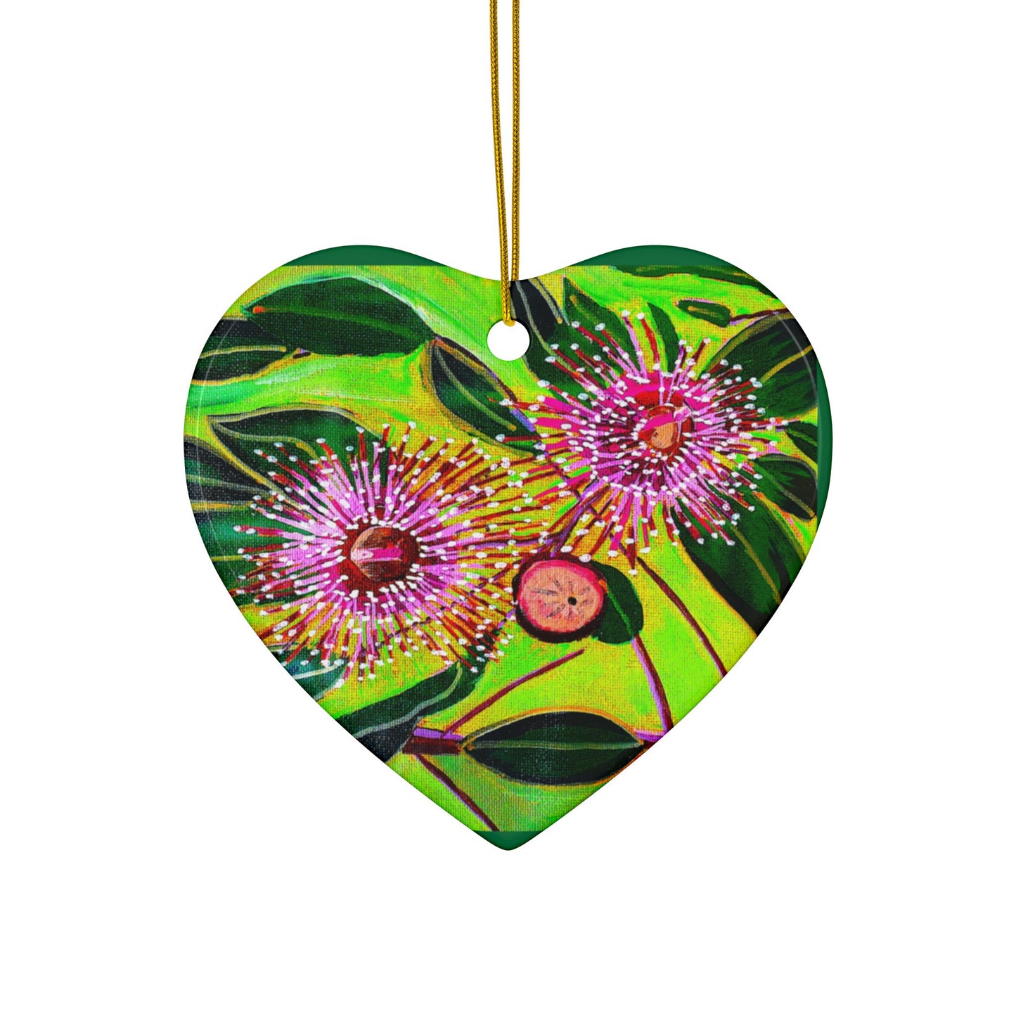 Flowering Gum Ceramic Ornaments, 2-Side Print