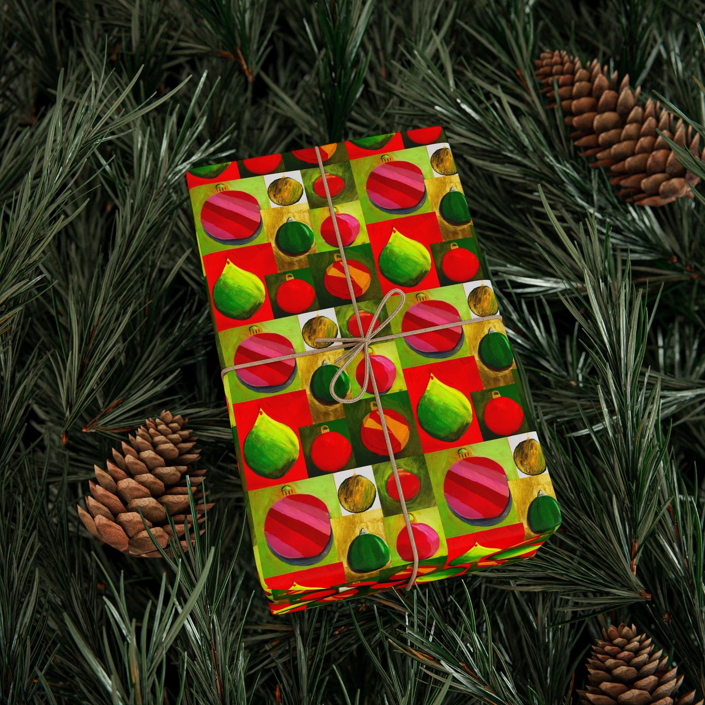 Christmas Bulb Pattern Wrapping Papers