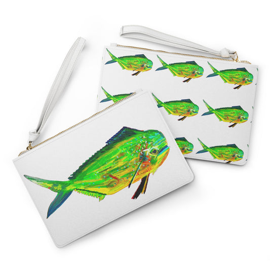 Mahi Mahi Clutch Bag White