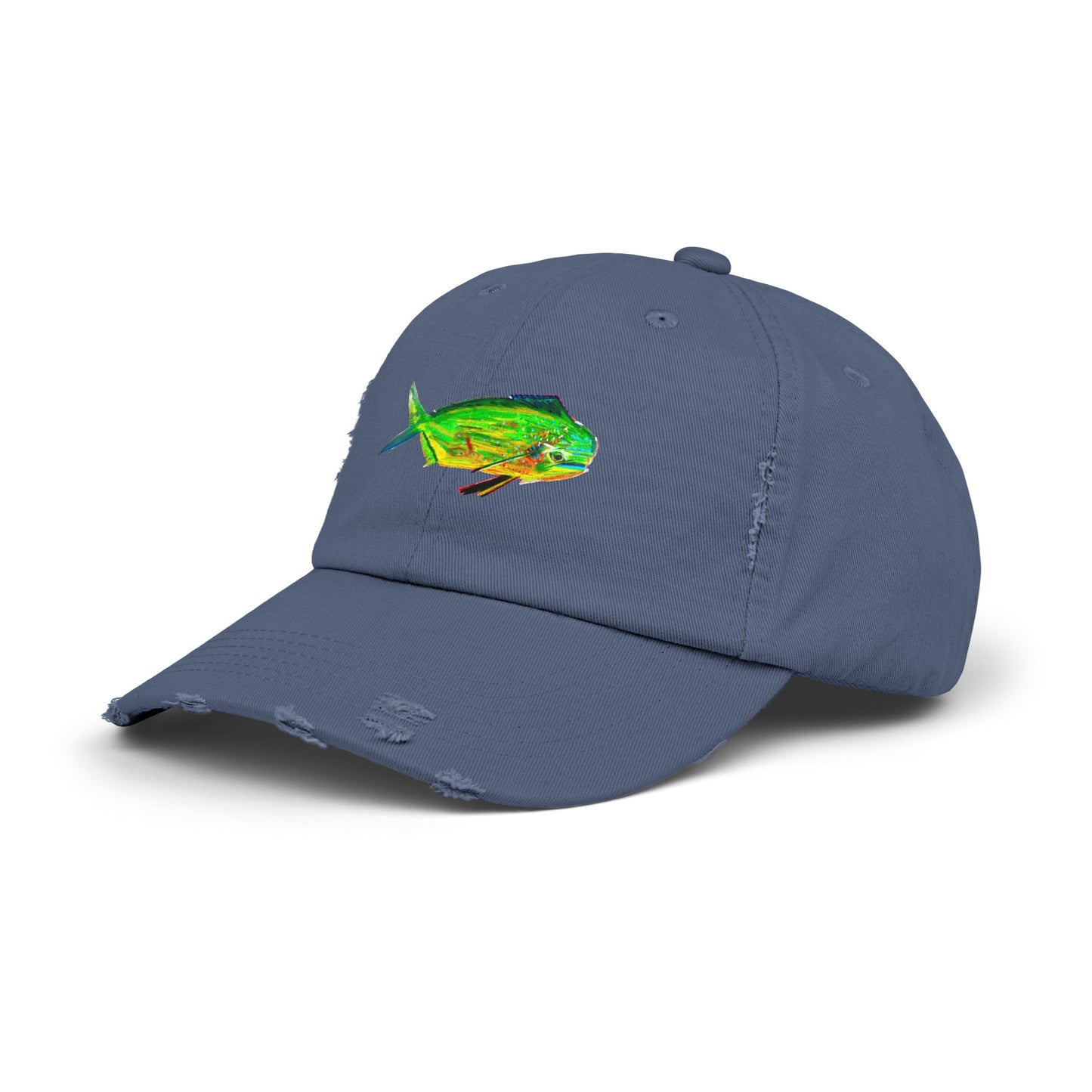 Mahi Mahi Unisex Distressed Cap