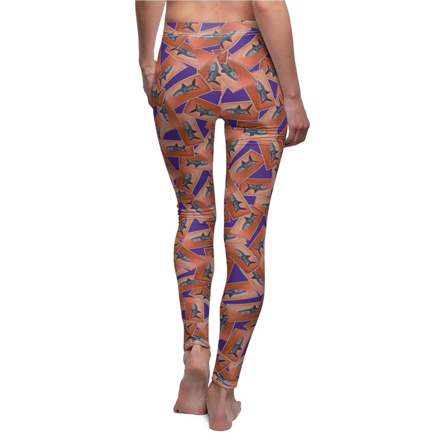 Shark Tank Patterned Women's Casual Leggings
