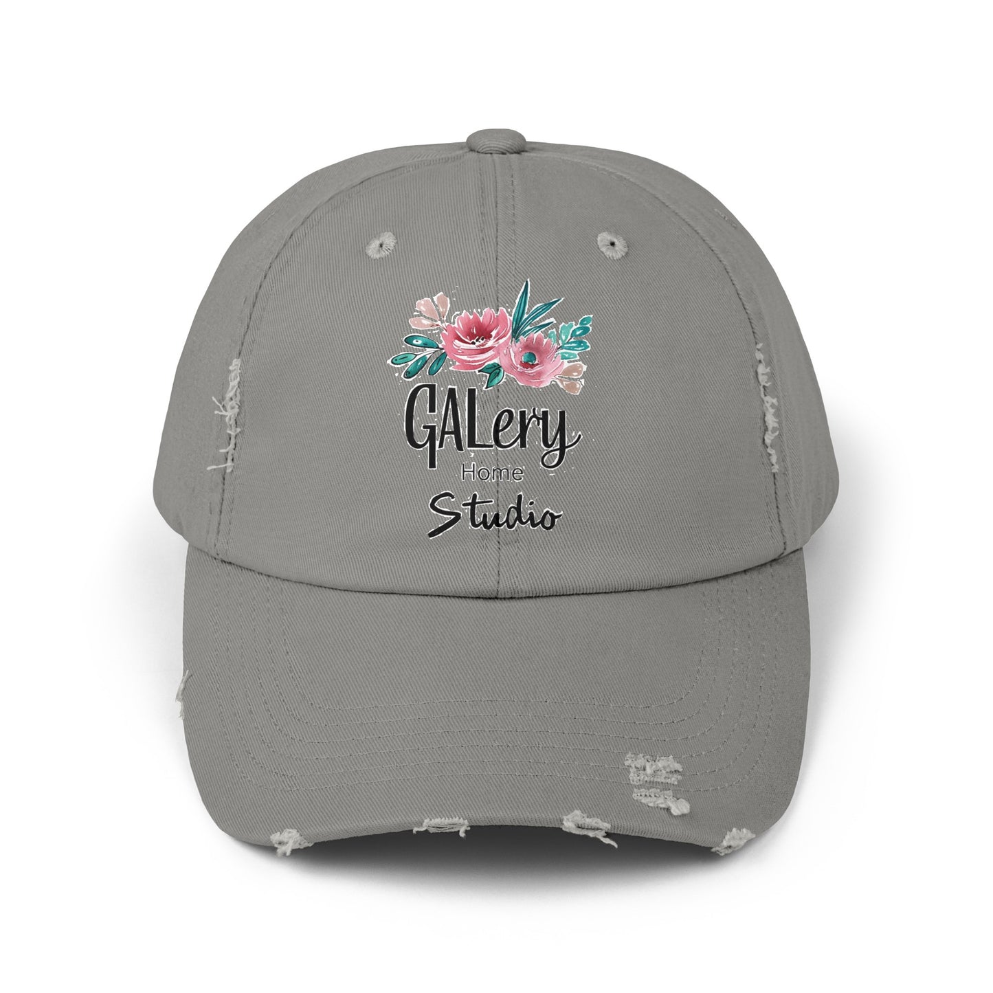 GALery Home Studio Logo Unisex Distressed Cap