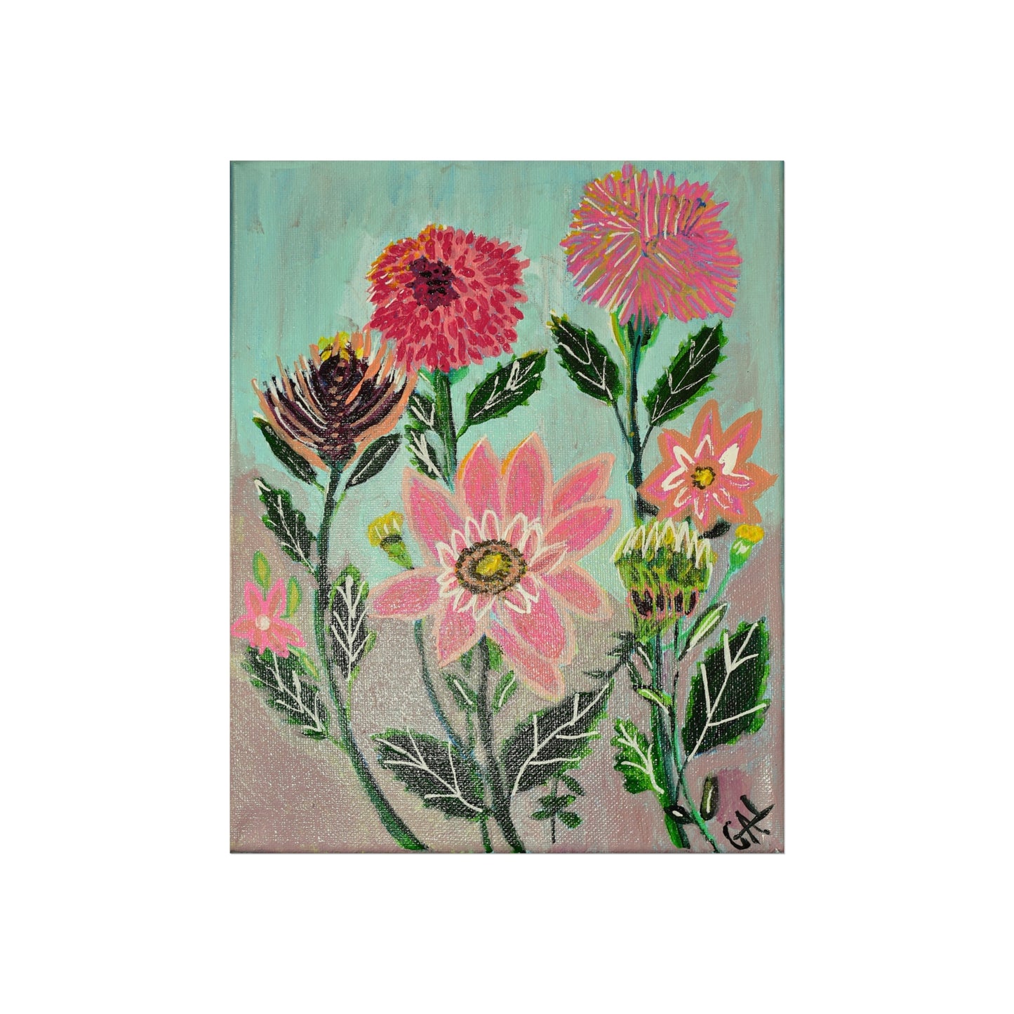 Dahlias Giclée Fine Art Print