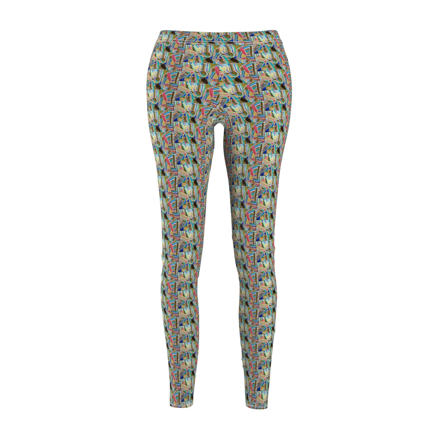 Blue Bayou Pattern Women's Casual Leggings