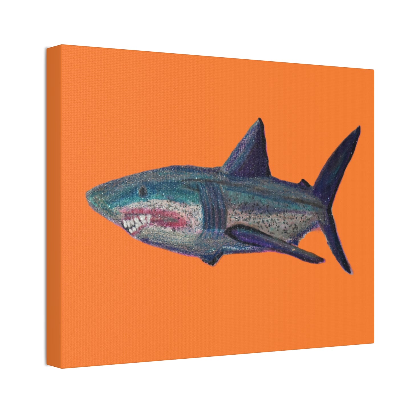 Shark Tank Print on Canvas by Artist Lisa Godin
