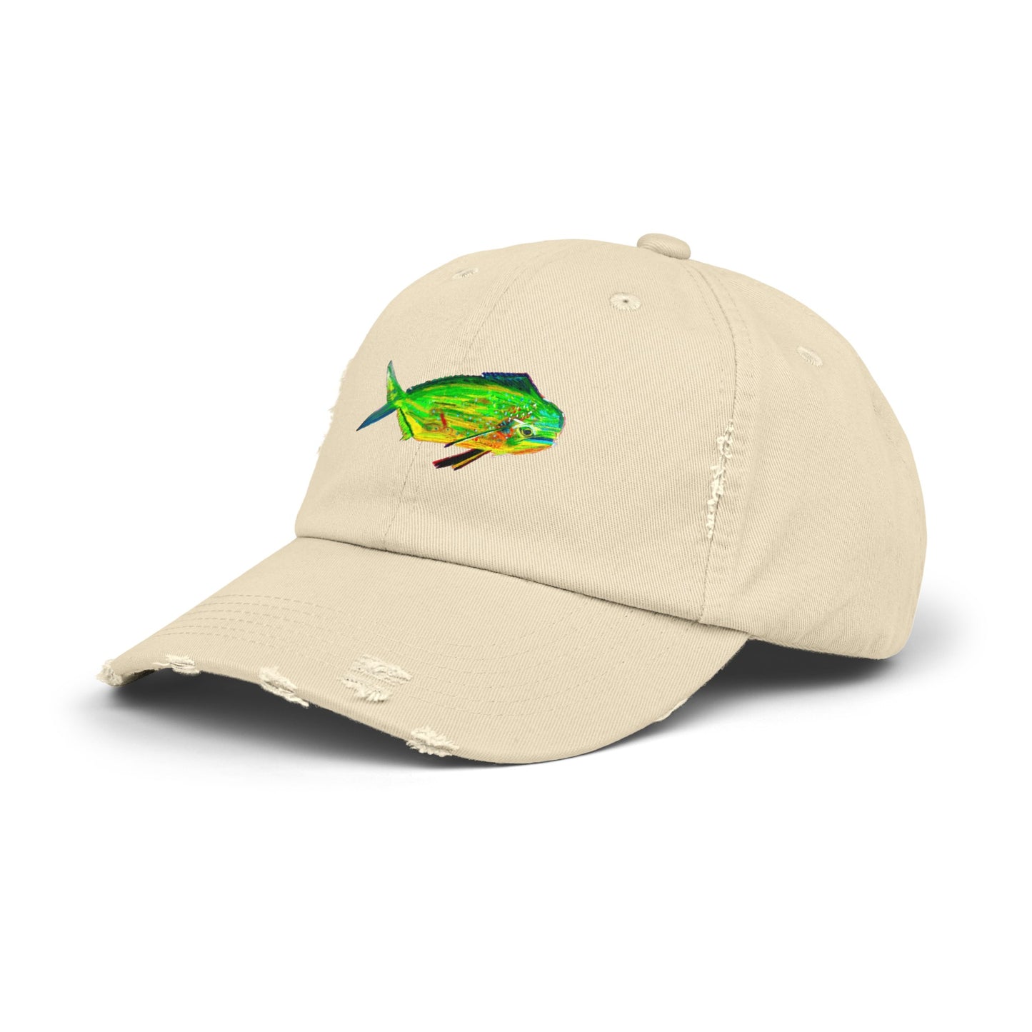 Mahi Mahi Unisex Distressed Cap