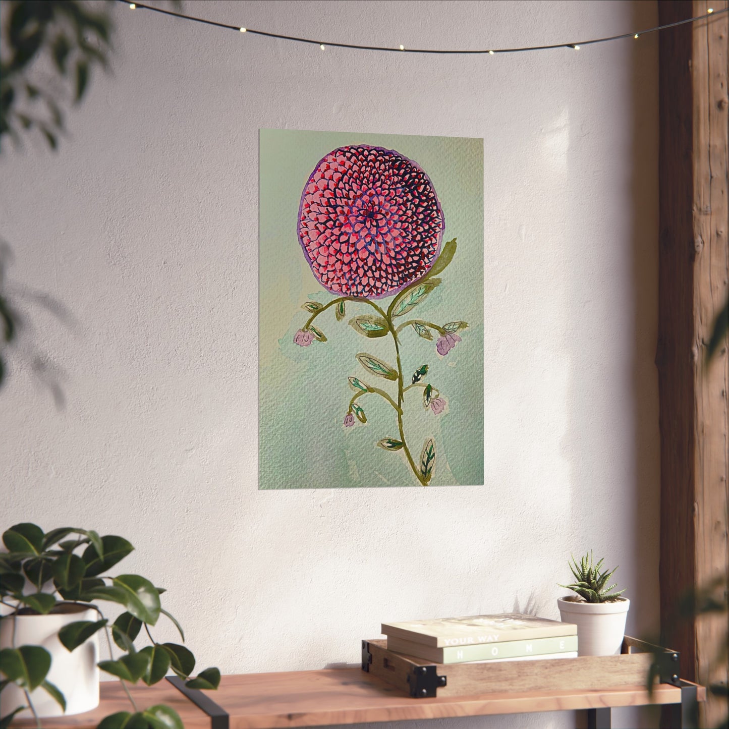 Pink Zinnia Giclée Fine Art Print