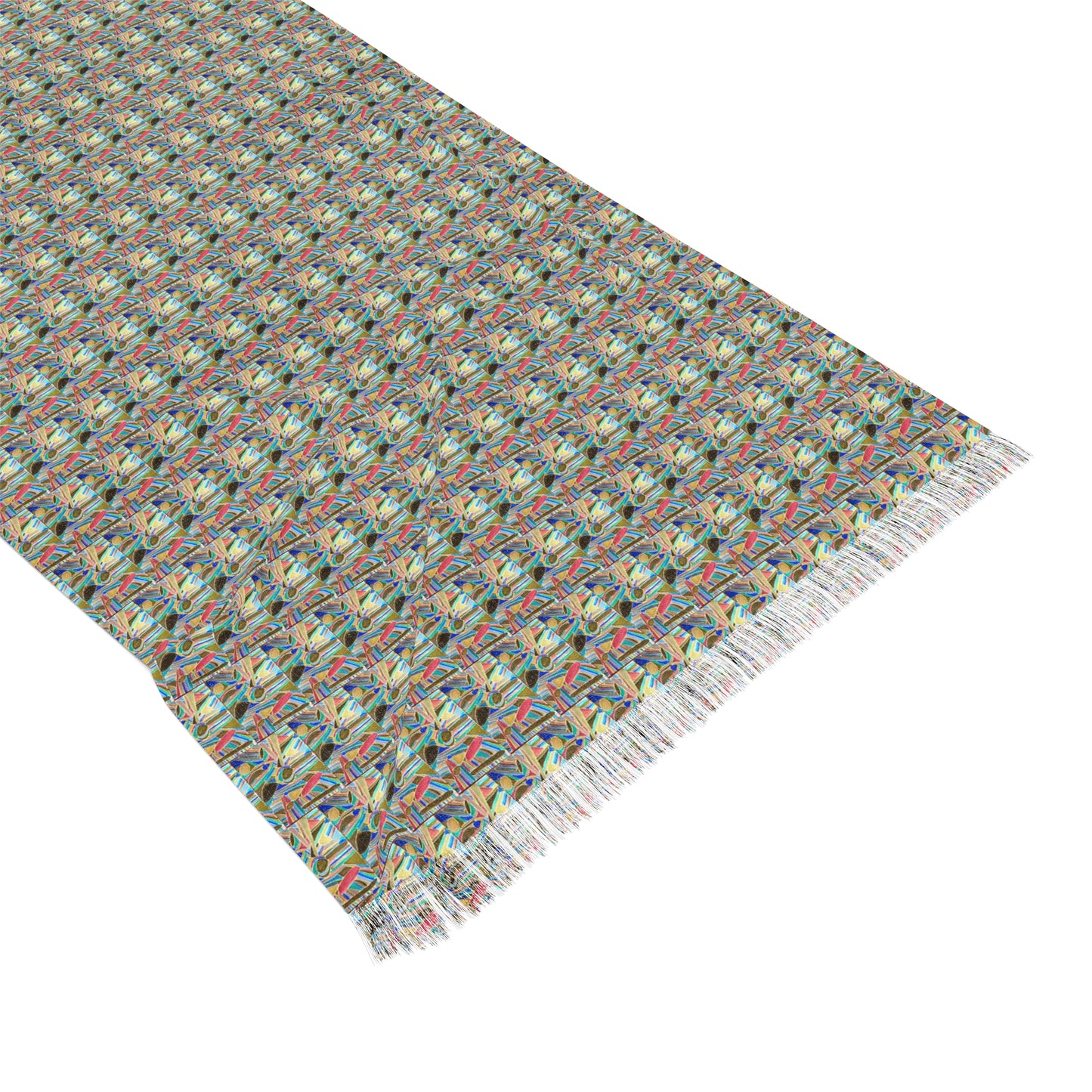 Blue Bayou Pattern Light Scarf