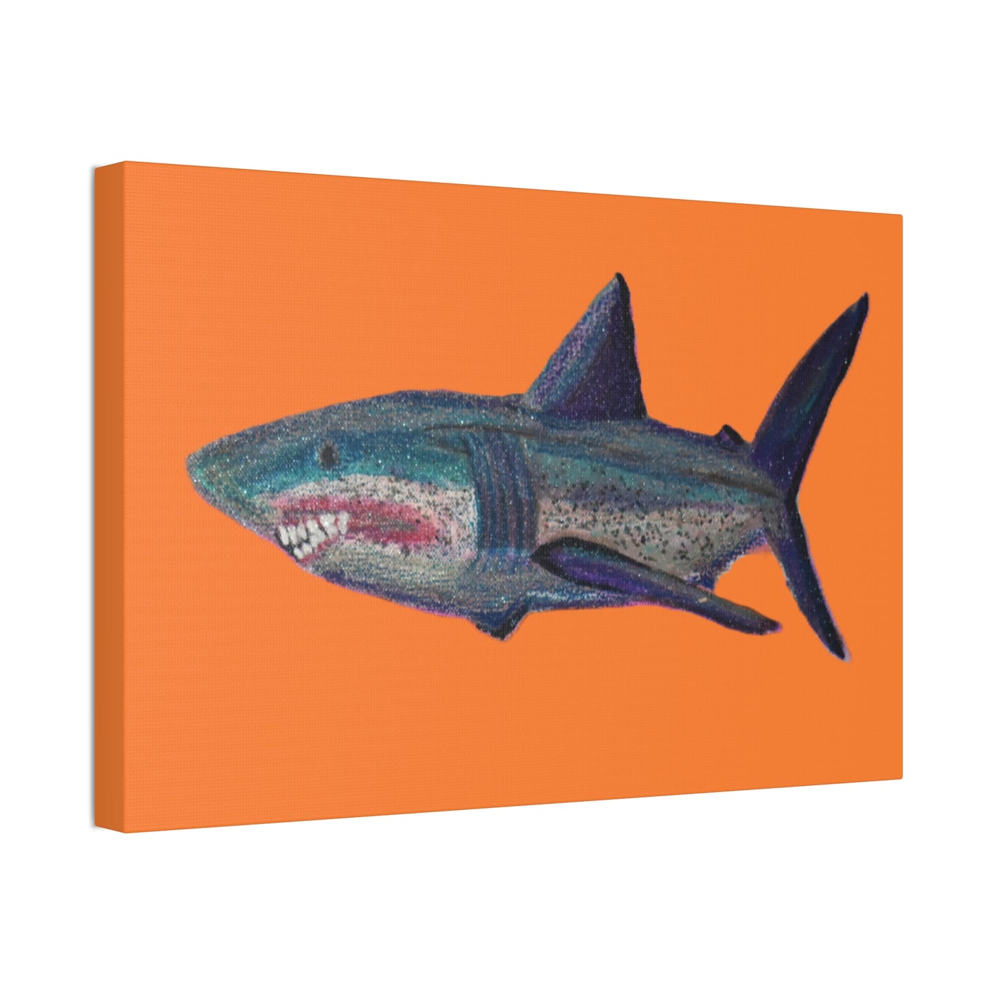 Shark Tank Print on Canvas by Artist Lisa Godin