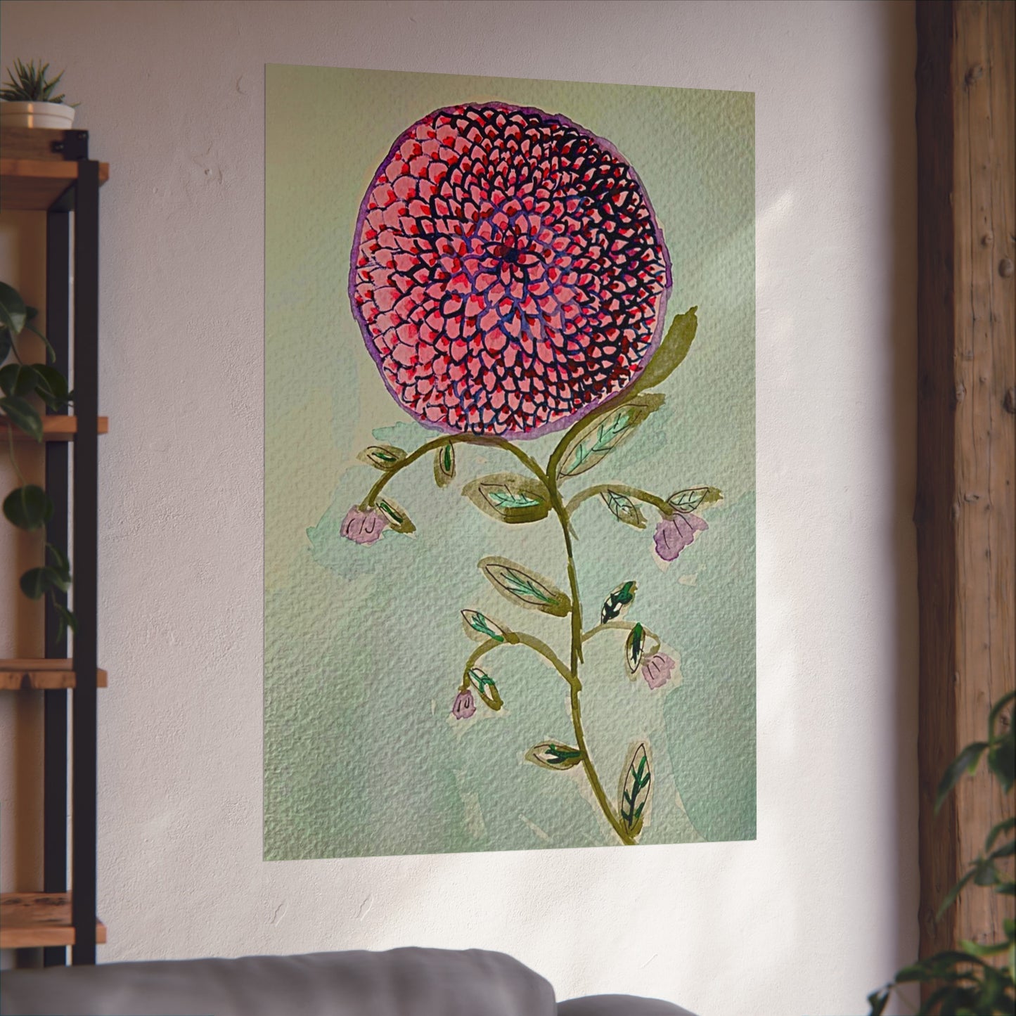 Pink Zinnia Giclée Fine Art Print