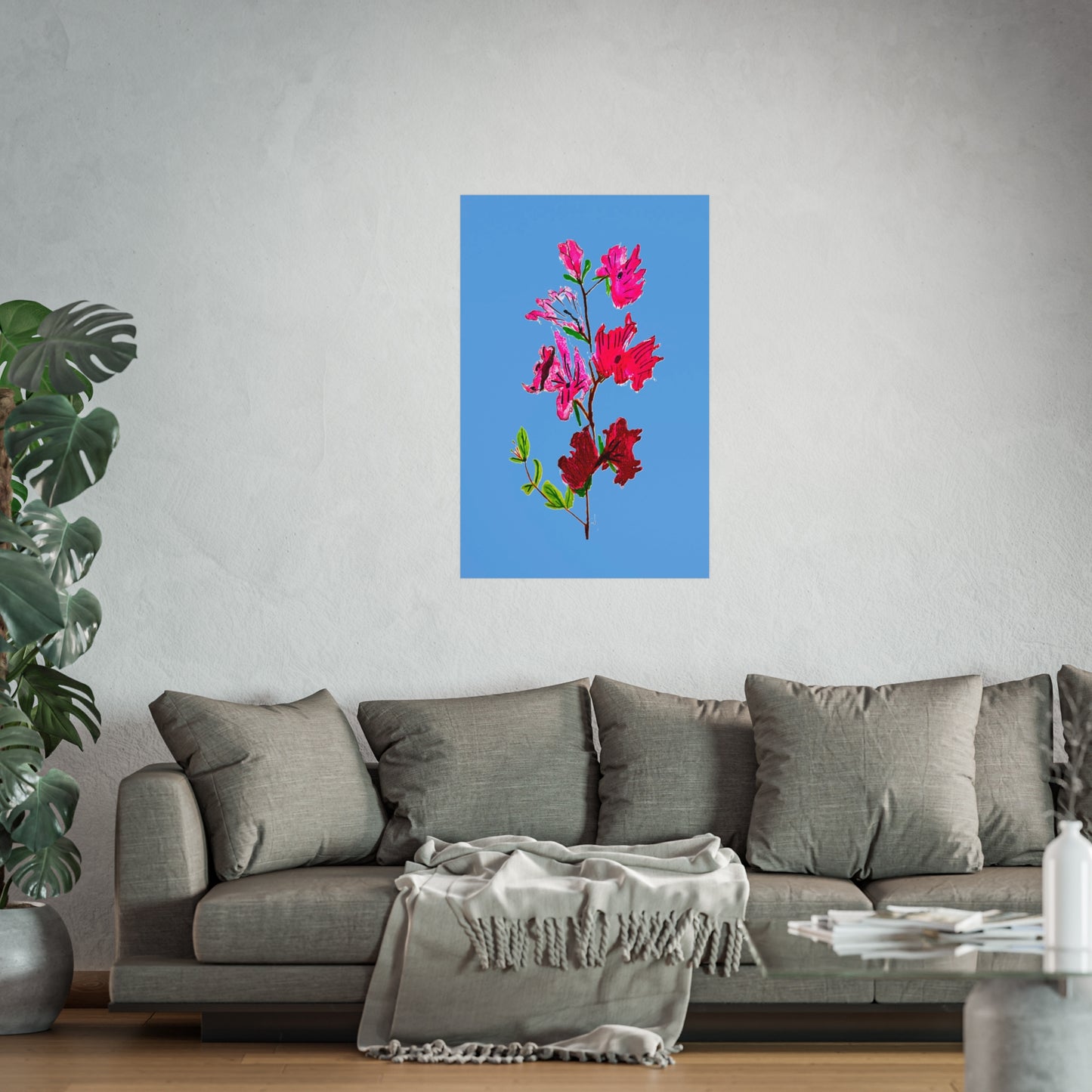 Poppies Line Wash Giclée Fine Art Print