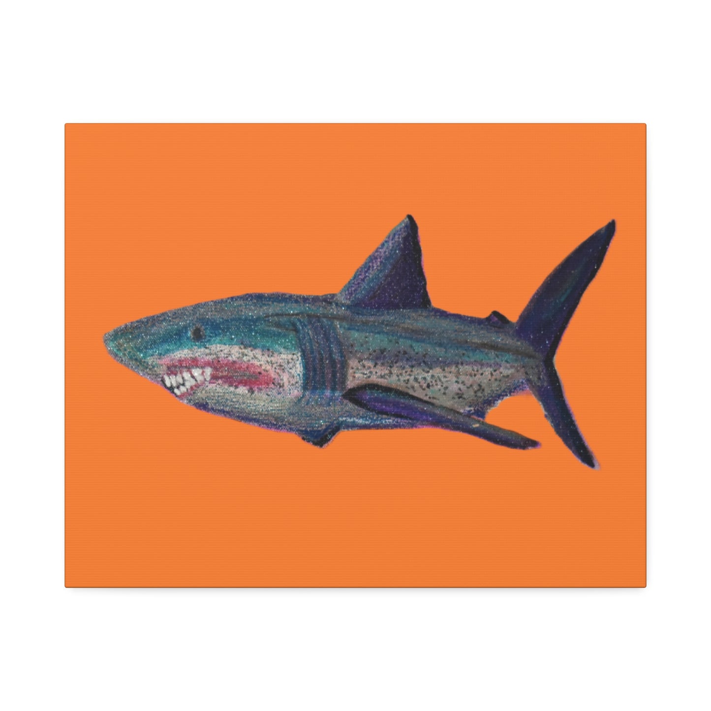 Shark Tank Print on Canvas by Artist Lisa Godin