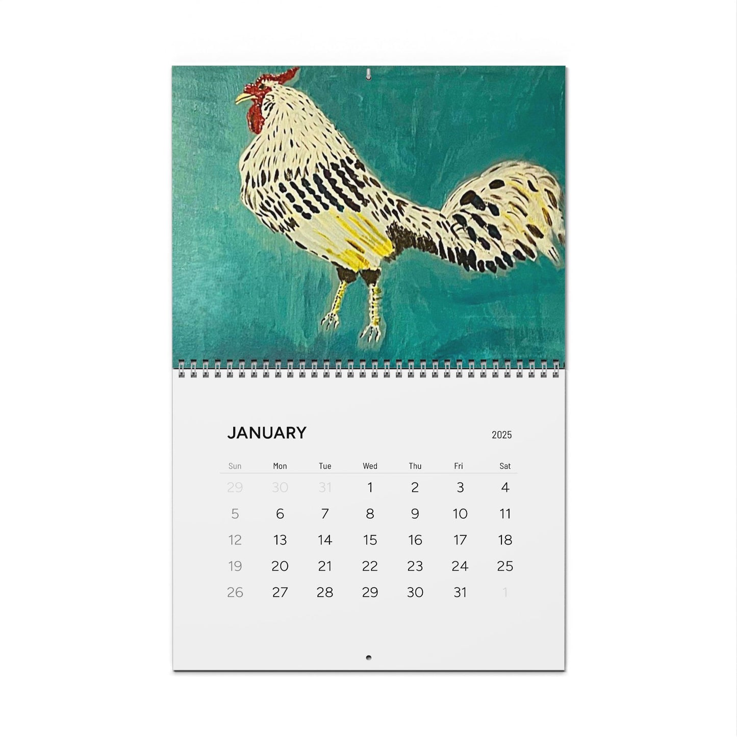 Original Mixed Media Paintings by Artist Lisa Godin Wall Calendars (2025)