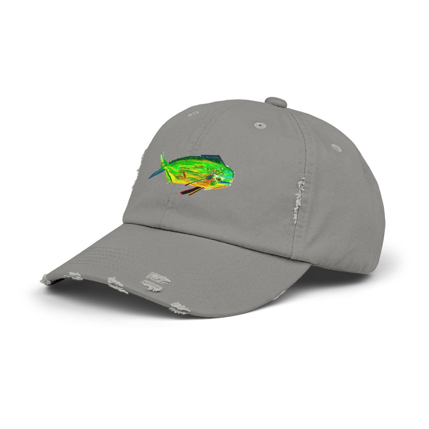 Mahi Mahi Unisex Distressed Cap