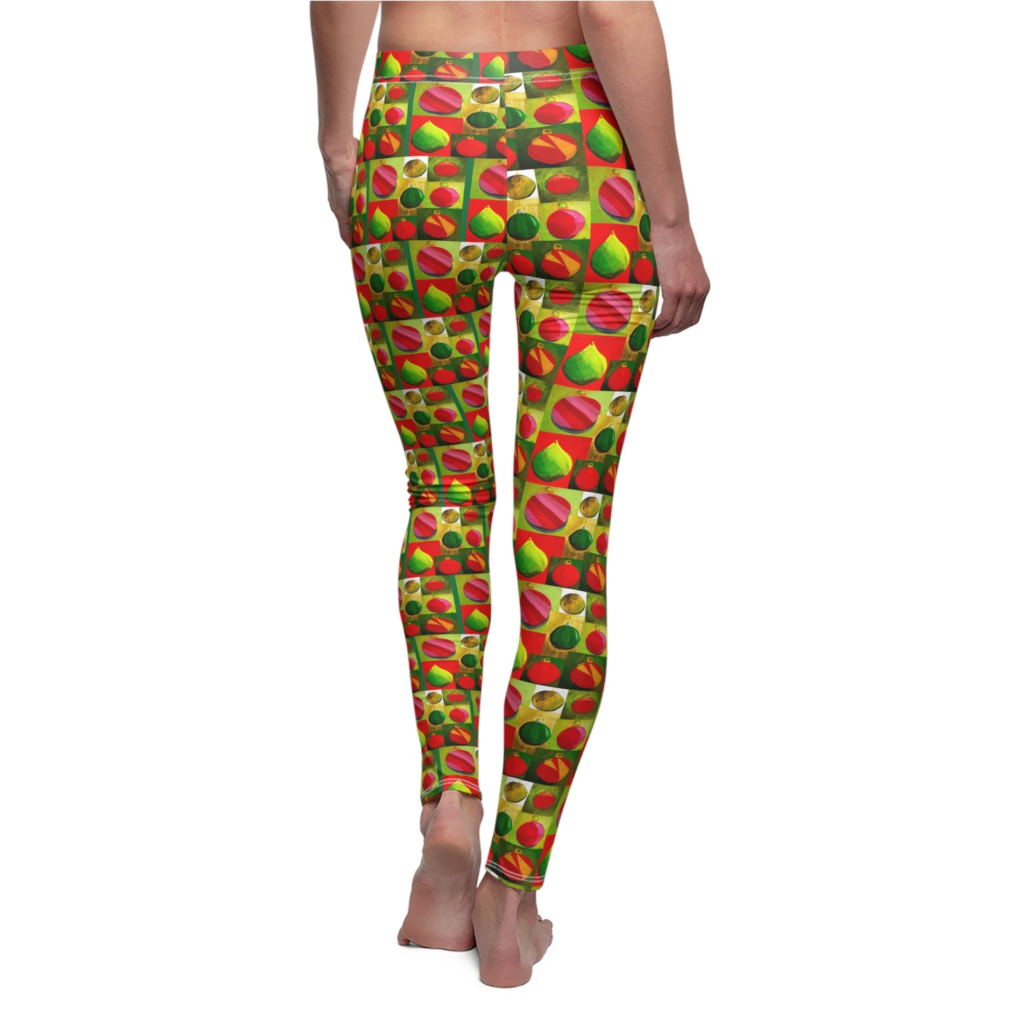 Christmas Ornament Pattern Women's Casual Leggings