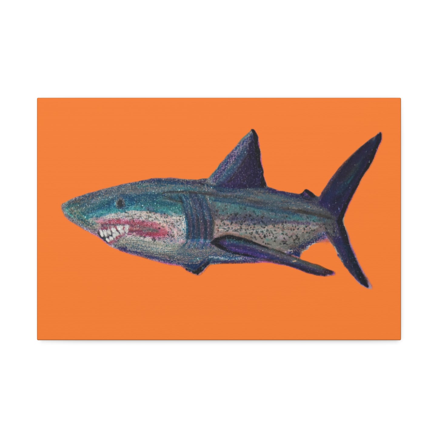 Shark Tank Print on Canvas by Artist Lisa Godin