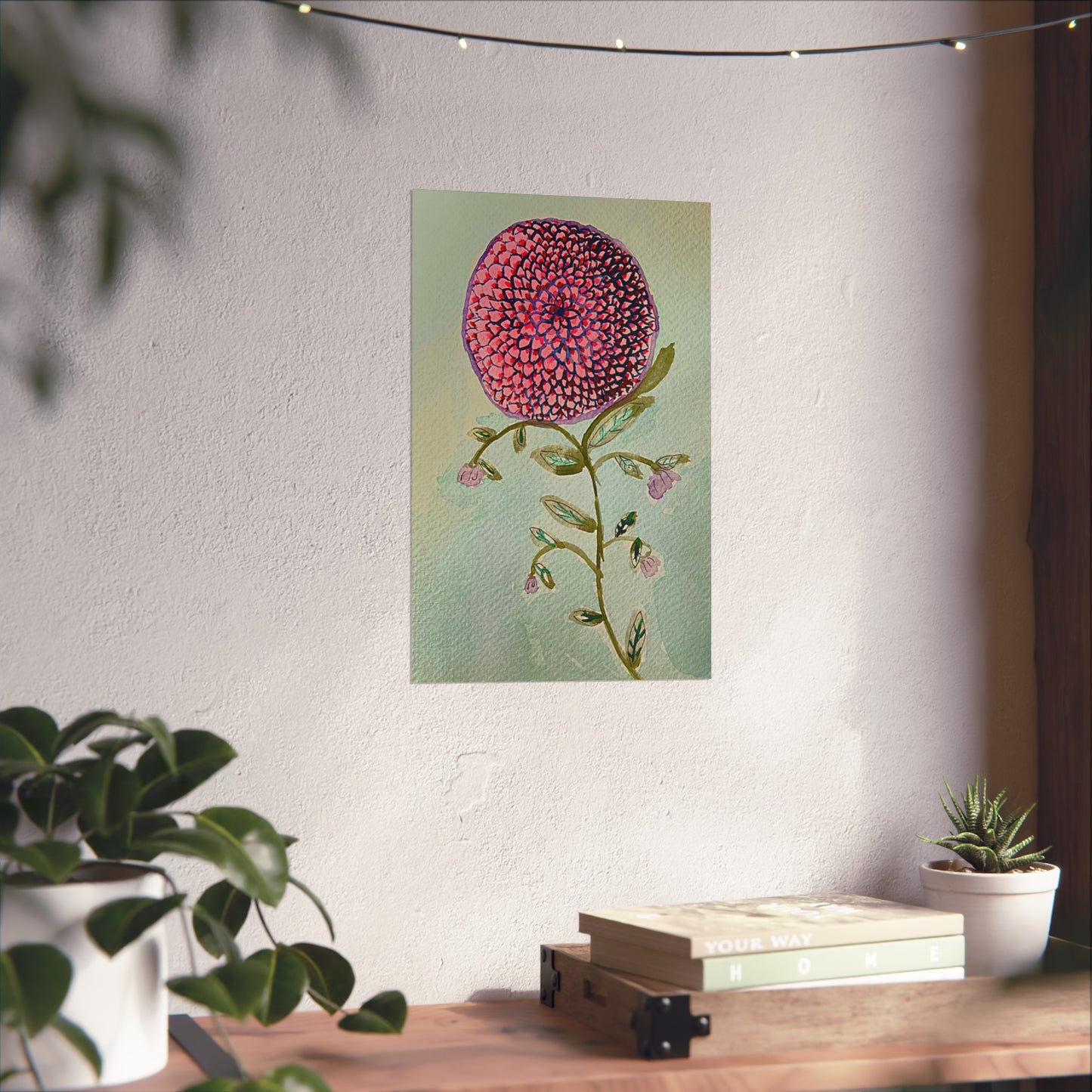 Pink Zinnia Giclée Fine Art Print