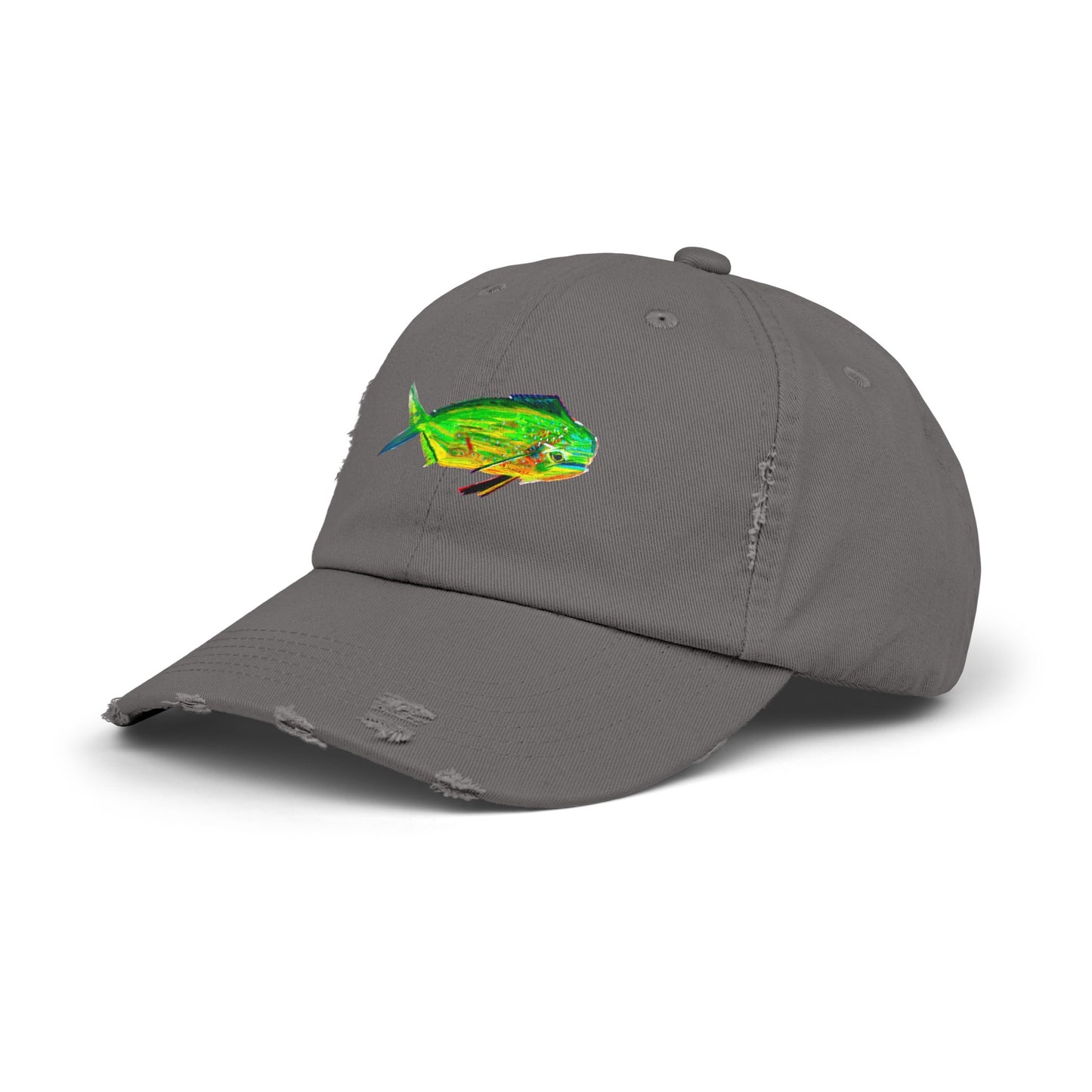 Mahi Mahi Unisex Distressed Cap