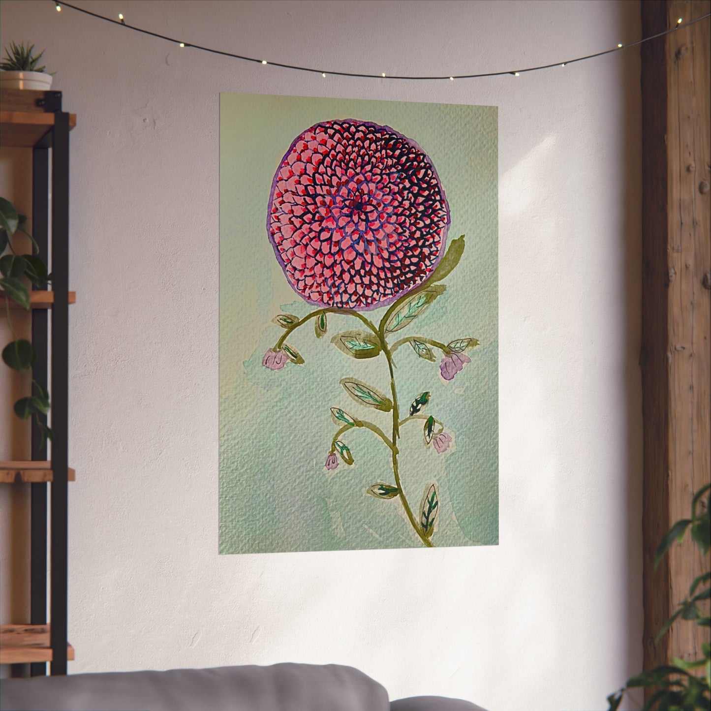 Pink Zinnia Giclée Fine Art Print