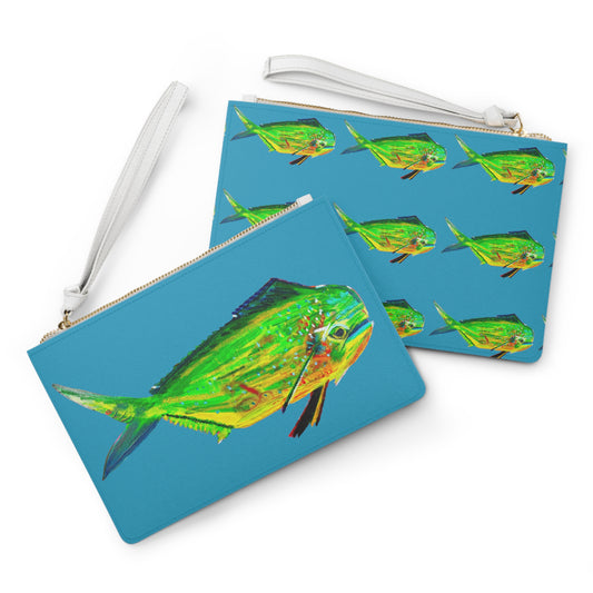 Mahi Mahi Clutch Bag Turquoise