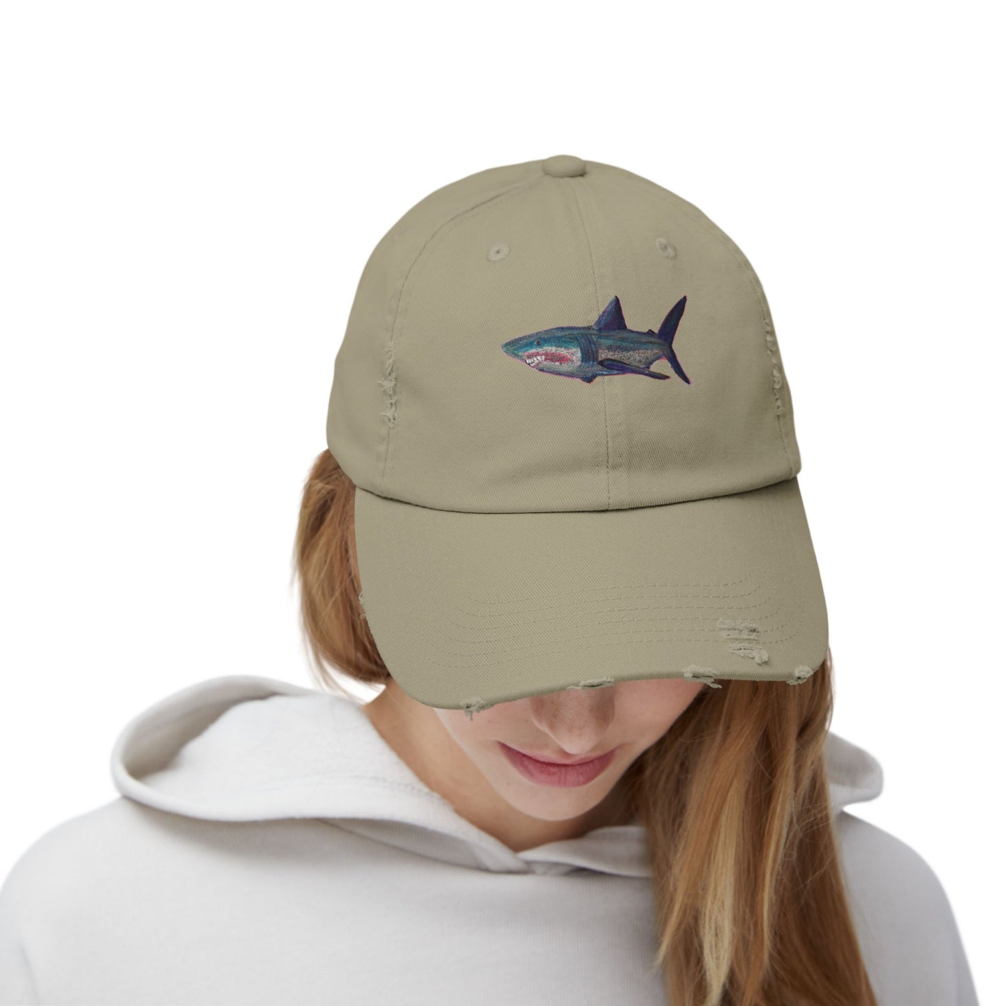 Shark Tank Unisex Distressed Cap
