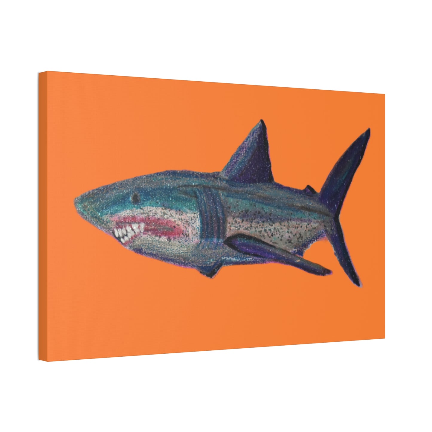 Shark Tank Print on Canvas by Artist Lisa Godin