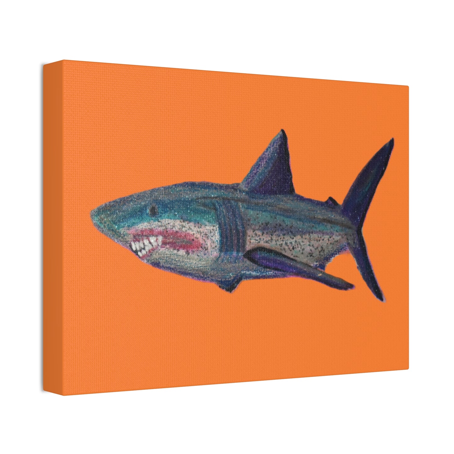 Shark Tank Print on Canvas by Artist Lisa Godin