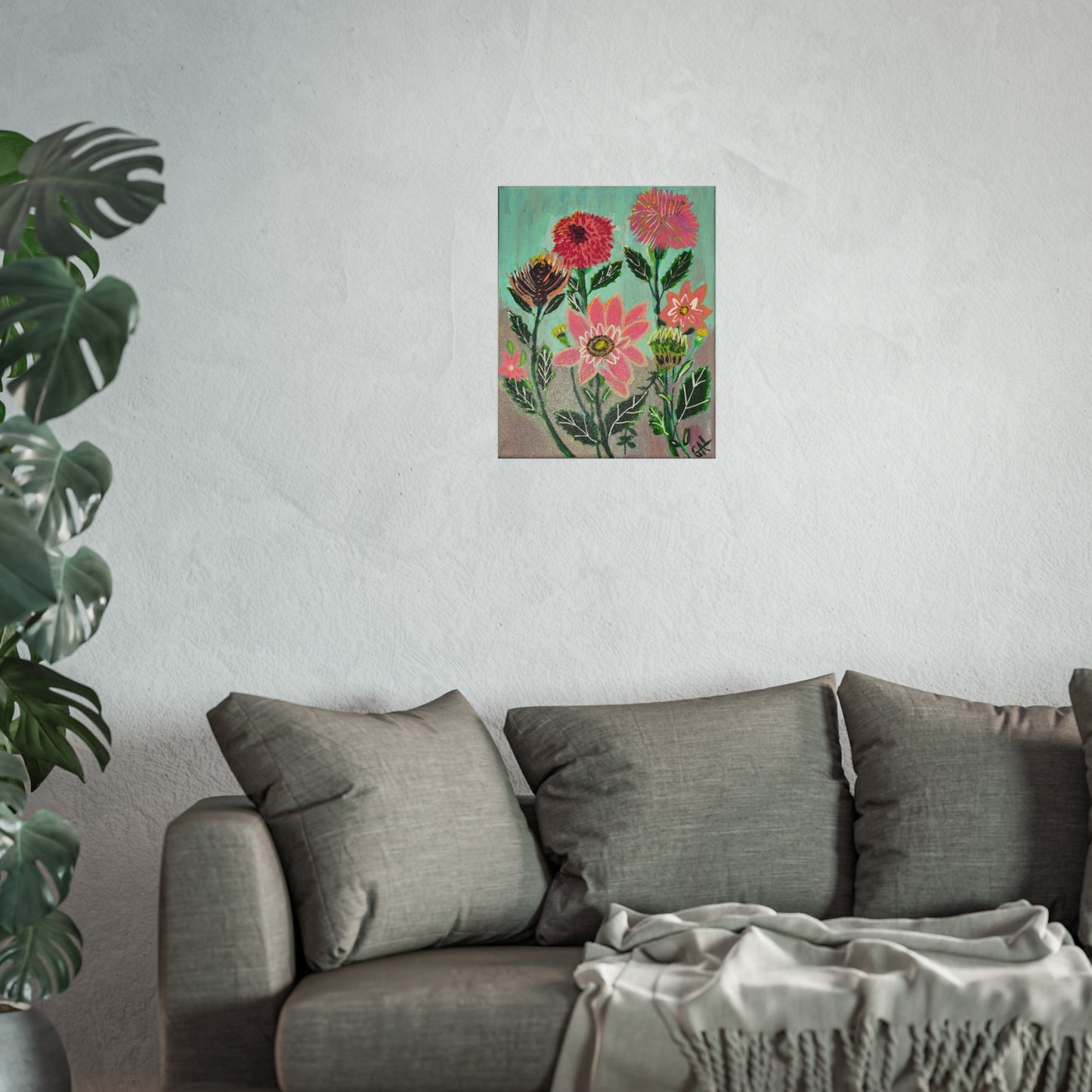 Dahlias Giclée Fine Art Print