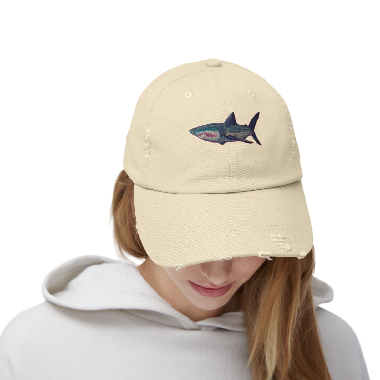 Shark Tank Unisex Distressed Cap