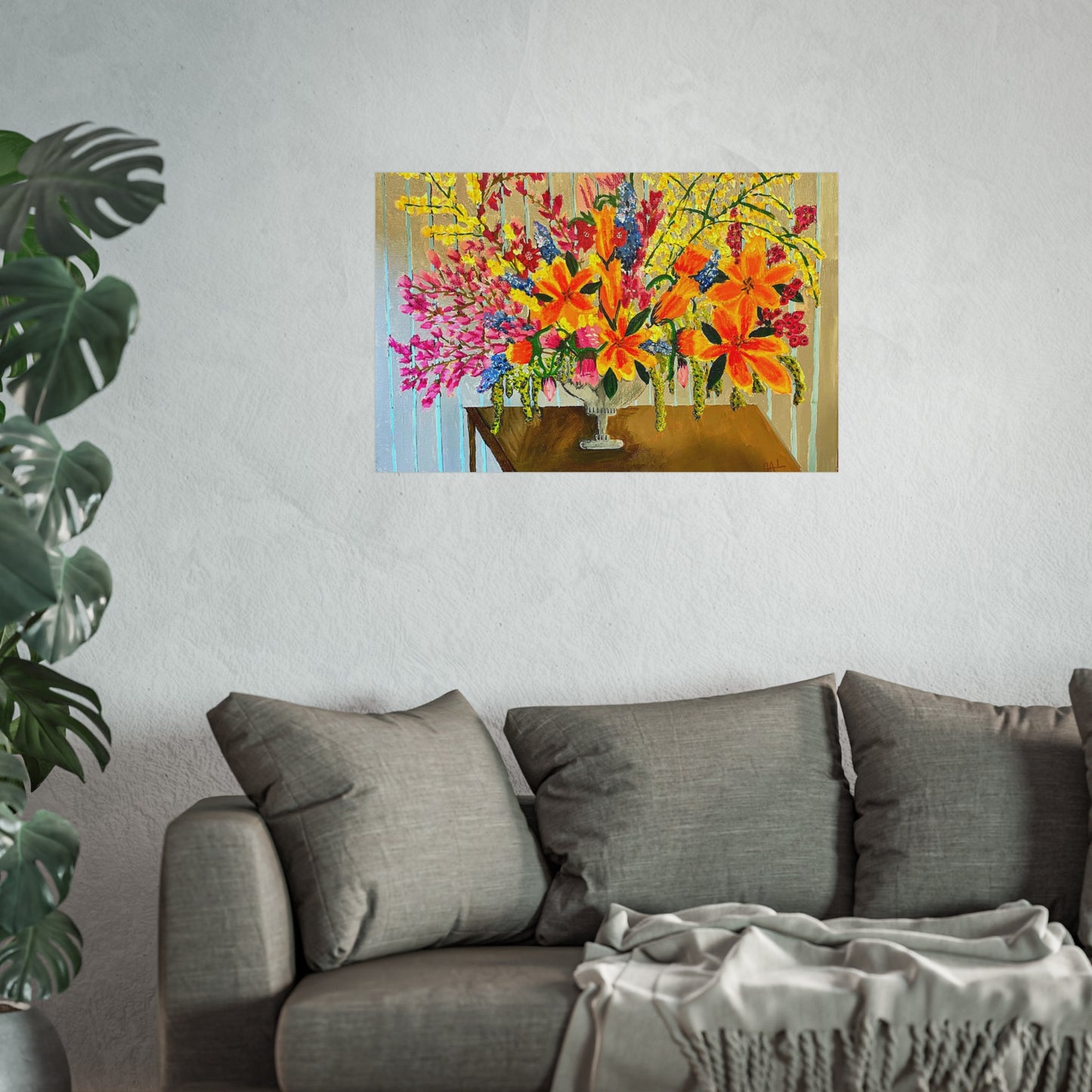 Floral Peacocking Giclée Fine Art Print