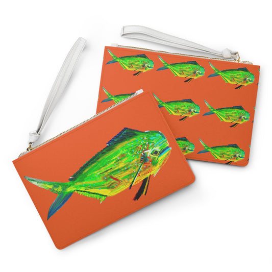 Mahi Mahi Clutch Bag Orange