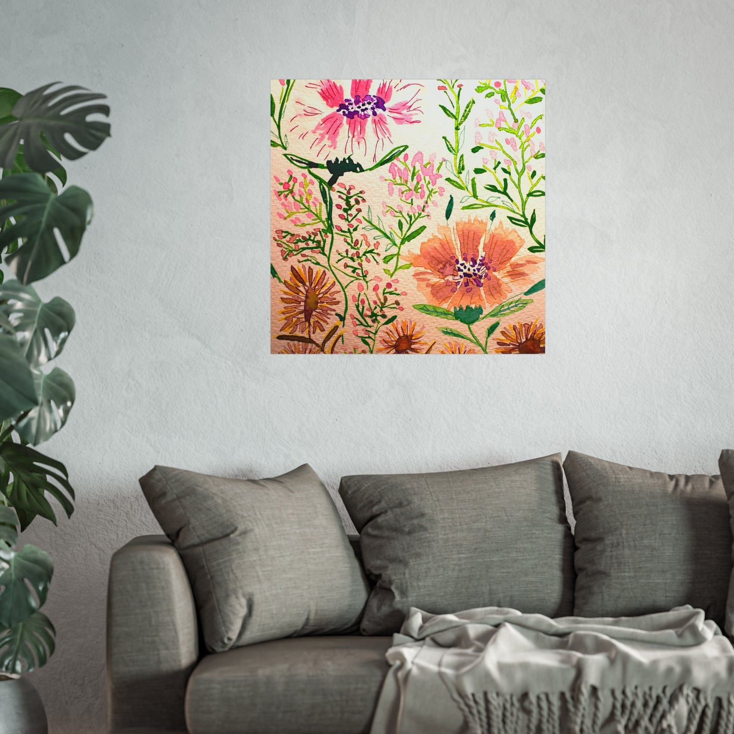 Garden Flowers Again Giclée Fine Art Print