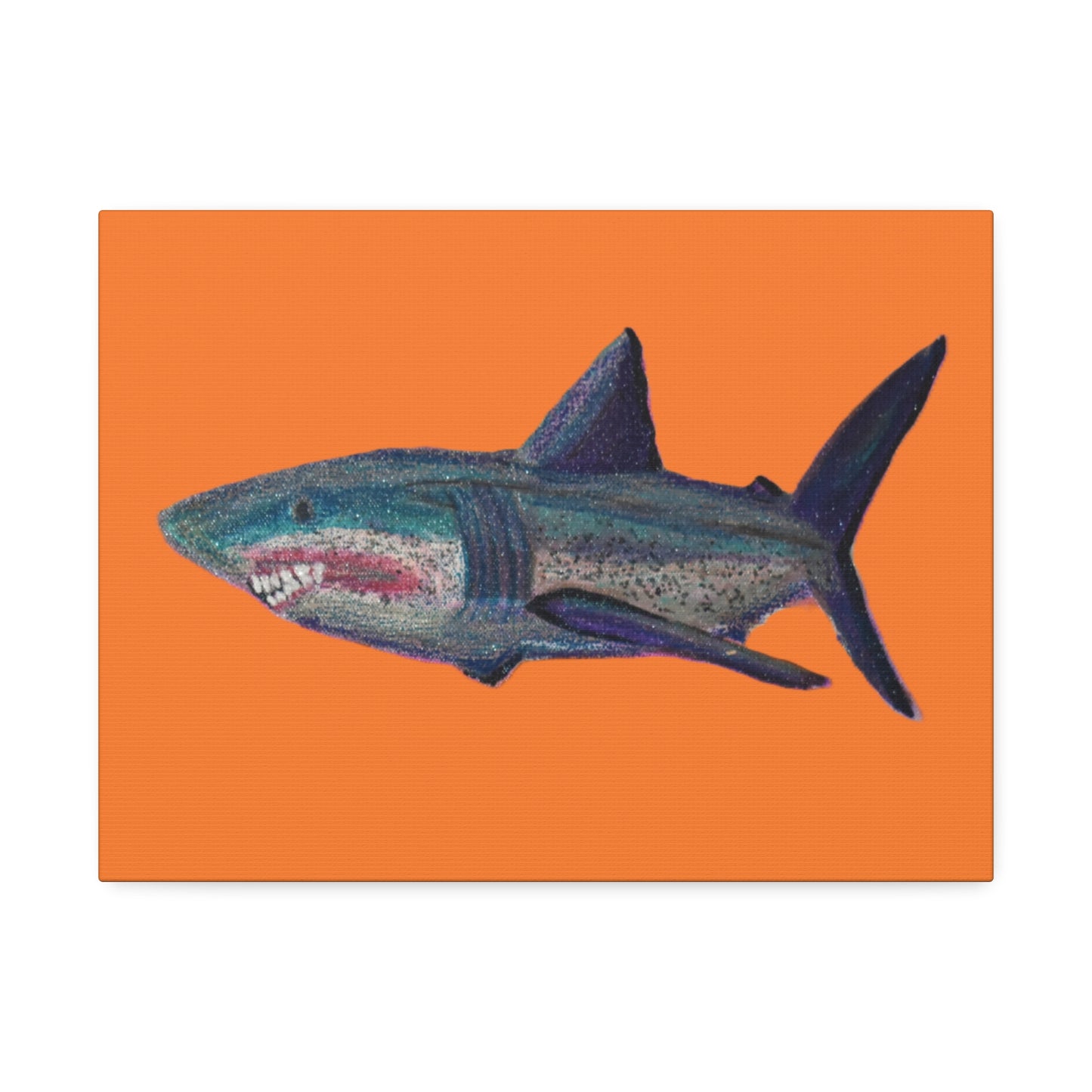 Shark Tank Print on Canvas by Artist Lisa Godin