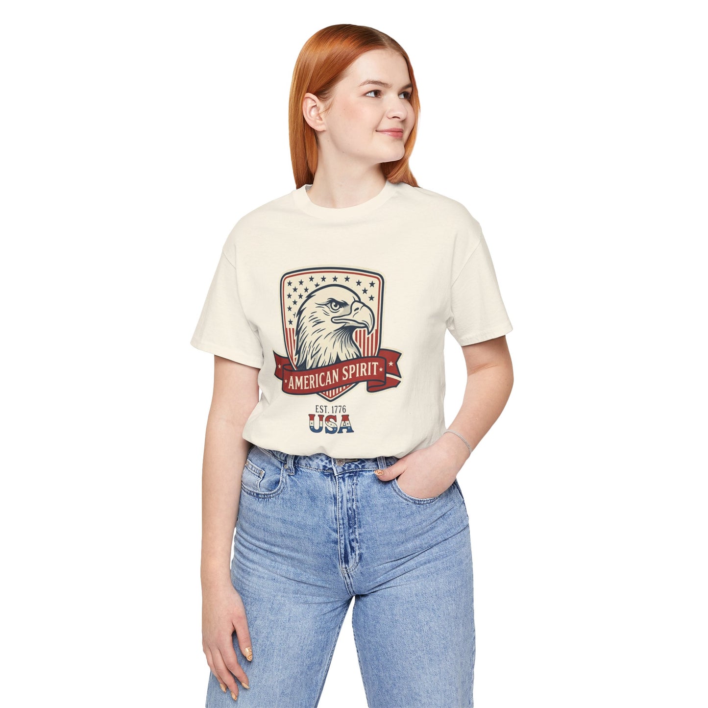 American Spirit Eagle Tee | Vintage Americana 4th of July Patriotic Shirt