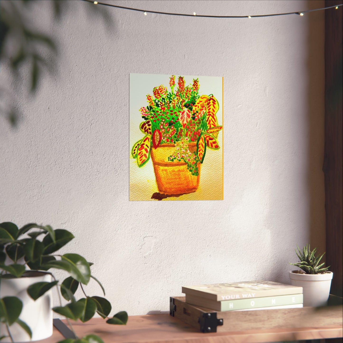 Patio Pot Watercolor 2 Giclée Fine Art Print