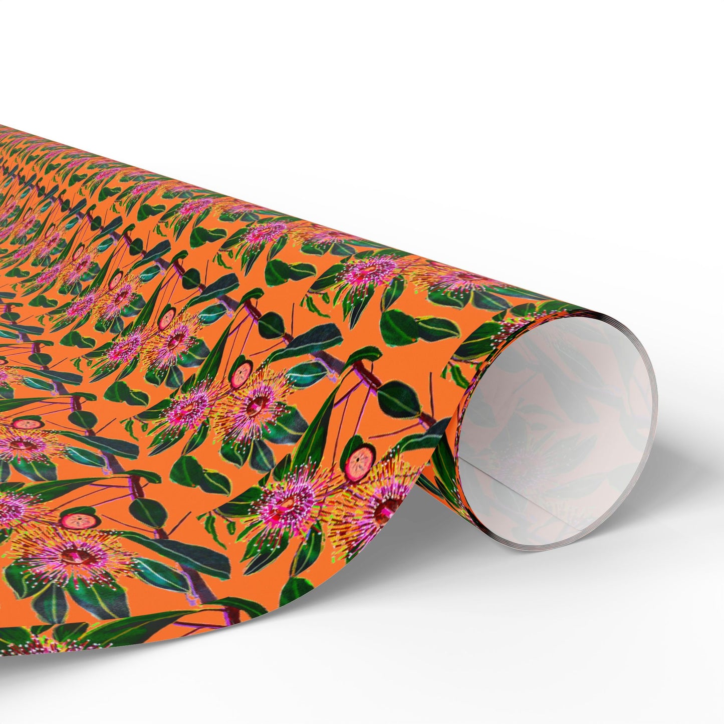 Flowering Gum (Orange Background) Wrapping Papers