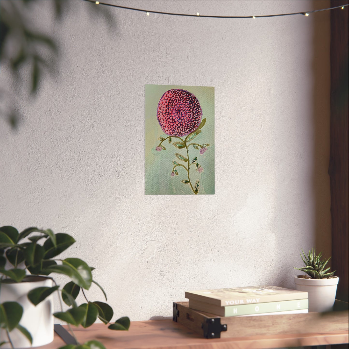 Pink Zinnia Giclée Fine Art Print