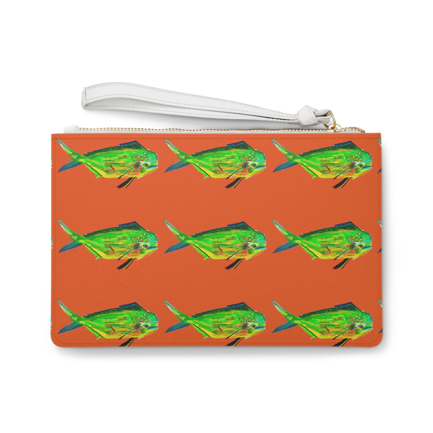 Mahi Mahi Clutch Bag Orange