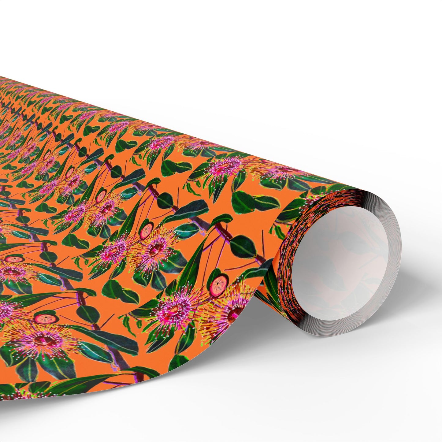 Flowering Gum (Orange Background) Wrapping Papers