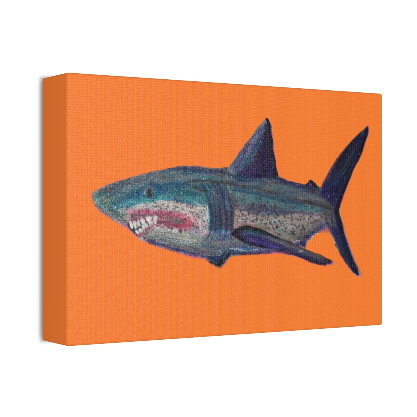 Shark Tank Print on Canvas by Artist Lisa Godin