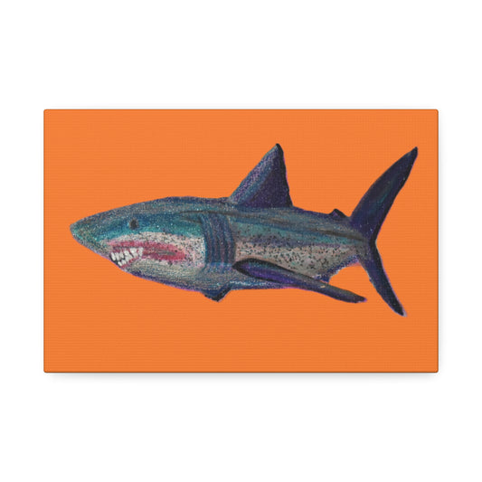 Shark Tank Print on Canvas by Artist Lisa Godin
