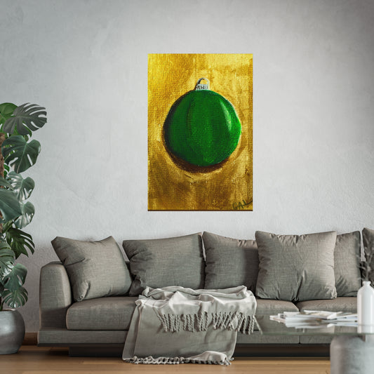 2023 Green Christmas Bulb Giclée Fine Art Print