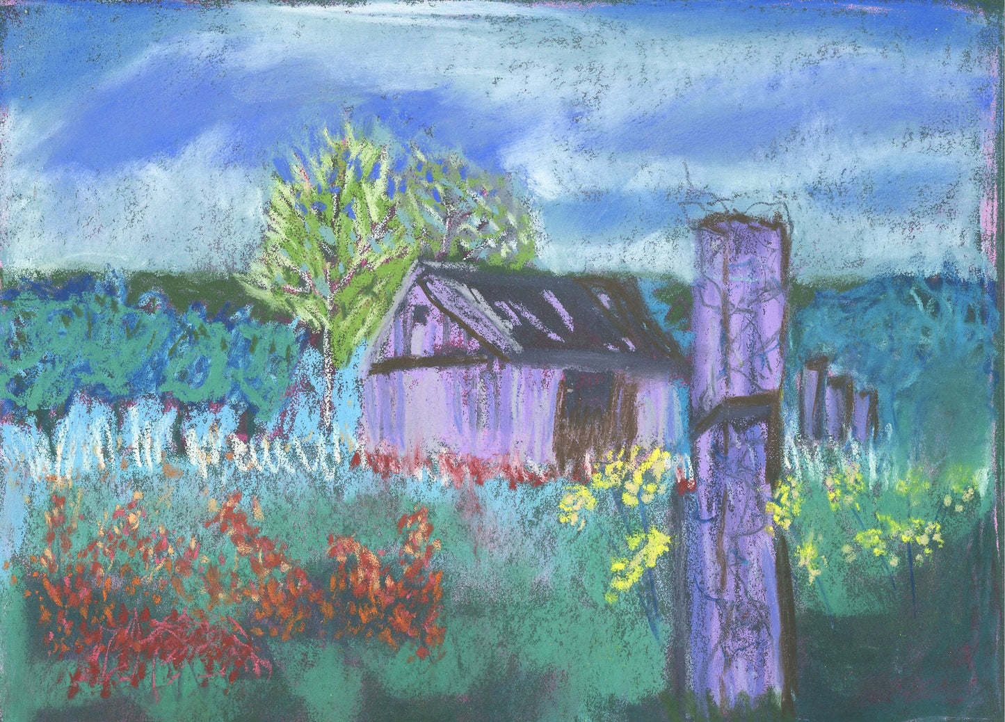 Abandoned Barn an Original Painting by Lisa Godin