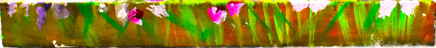 American Folk Art Home Garden an Original Painting by Lisa Godin