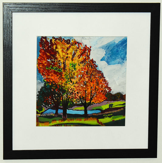 Autumn Trees an Original Painting by Lisa Godin