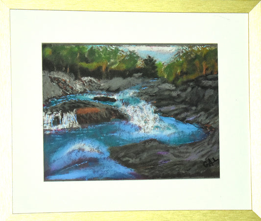 Bubbling Stream an Original Painting by Lisa Godin