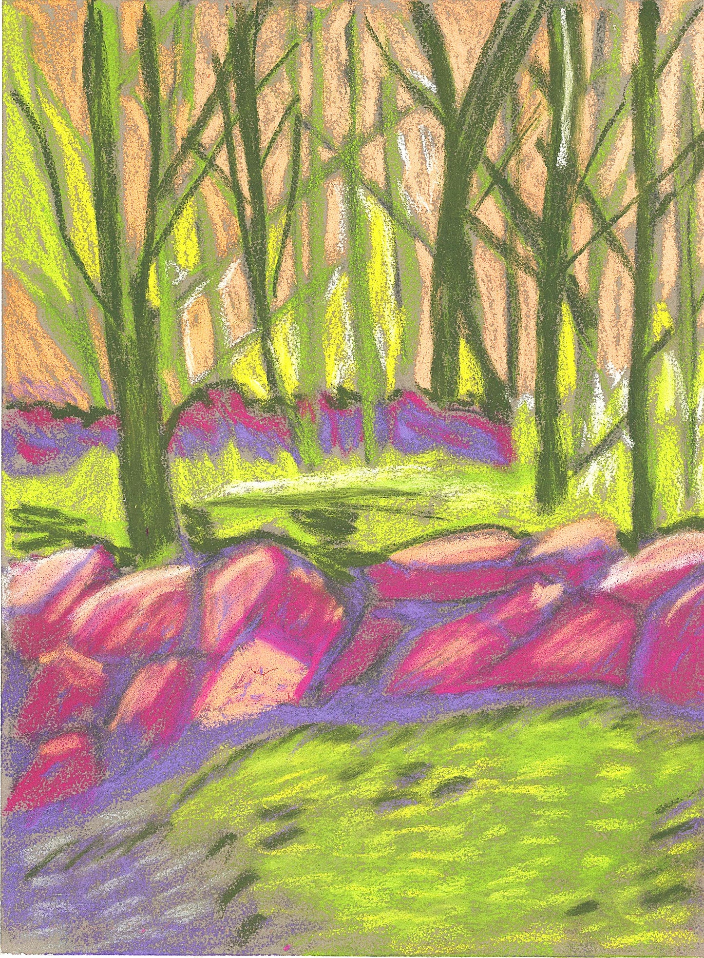 Color study Landscape an Original Painting by Lisa Godin