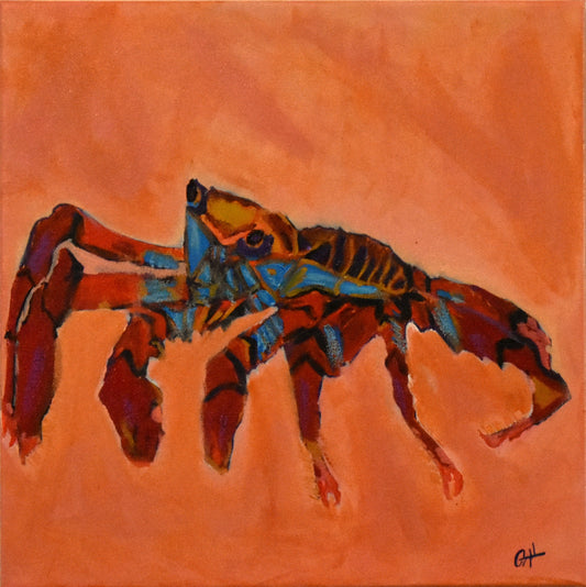 Commander Crab an Original Painting by Lisa Godin