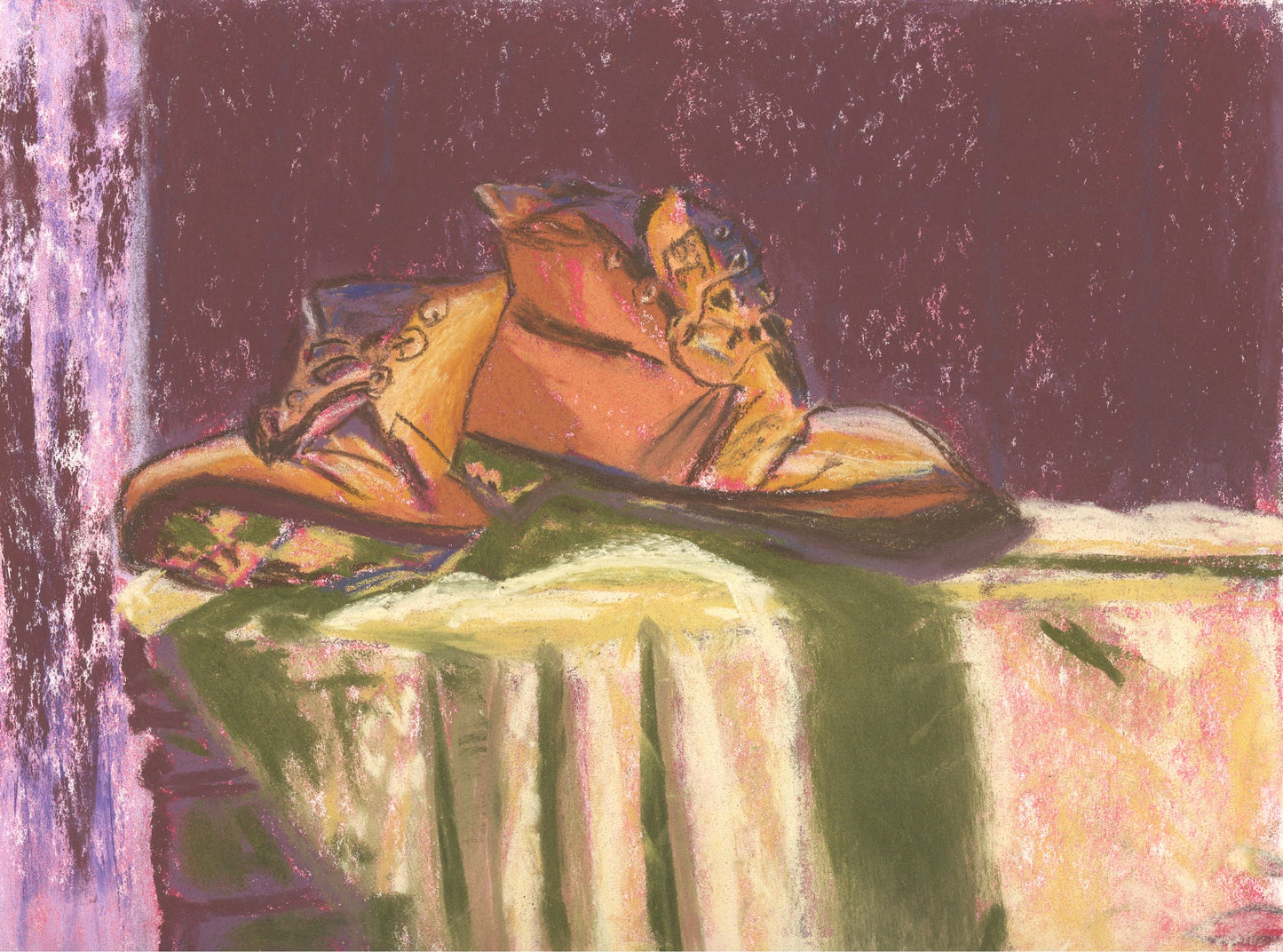 Dad's Boots an Original Painting by Lisa Godin