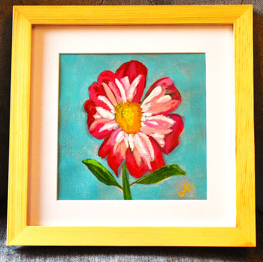 Dahlia - Original Acrylic Painting by Lisa Godin